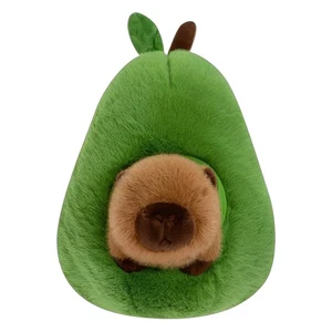 Juguete de peluche de aguacate capibara realista animal de peluche suave 3903 - Imagen 1 de 7