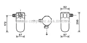 Klimaanlagen-Trockner Aluminium OLD563 AVA QUALITY COOLING für OPEL SINTRA - Bild 1 von 7