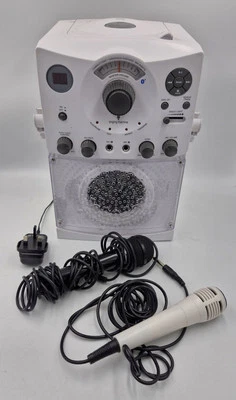 Singing Machine SML385BTW Bluetooth Karaoke System with LED Disco Lights CDG - Image 1 of 4