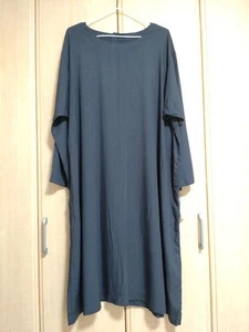 Moe Moyuru Artmix One Piece Dress Ribbon Dot Rayon Long Sleeve Used - Picture 1 of 10