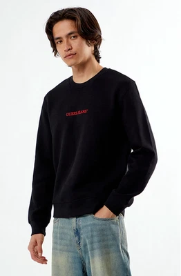 Sudadera Guess Jeans $69 Negra Bordada Cuello Redondo Nueva con Etiquetas, Talla XL Foto 1 de 4