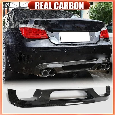 Labio difusor parachoques trasero carbono real apto para BMW Serie 5 E60 M5 2005-2008 Foto 1 de 4