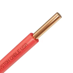 100 Ft. Red 14 AWG 600-Volt Copper Direct Burial Tracer Wire for Locating Underg - Picture 1 of 12