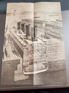 Doppelseitige Titanic Pläne Scheibenansicht & World Greatest Landmarks Pyramide Vatikan - Bild 1 von 2