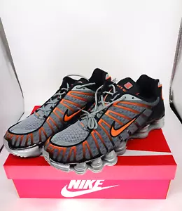 Zapatos para hombre Nike Shox TL AV3595-011 gris claro humo/negro/mandarín brillante - Imagen 1 de 9
