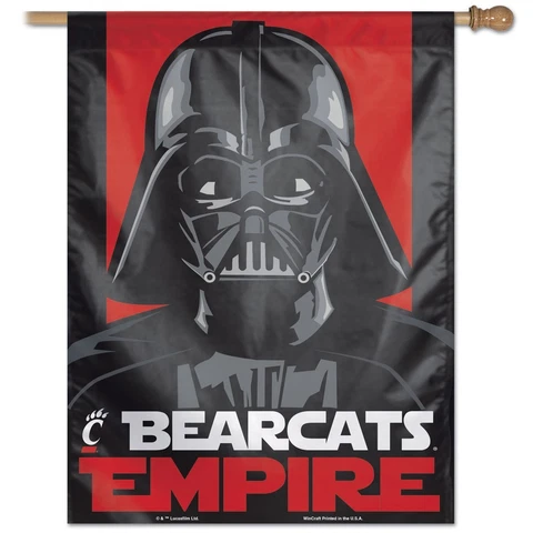 CINCINNATI BEARCATS EMPIRE DARTH VADER 28"X40" BANNER FLAG NEW WINCRAFT 🐻 Cover
