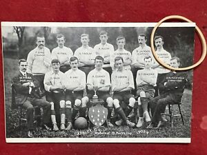 Vintage Photo  Postcard of  Apsley F C Team 1904  Winners of St Mary’s Cup .
