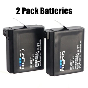 Confezione da 2 batterie OEM nuova AHDBT-401 per fotocamera nera argento GoPro Hero 4 Hero4 - Foto 1 di 3