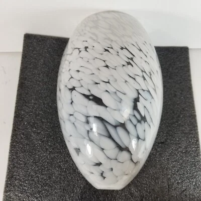 Murano Vintage 50s Glass Wall Sconce MCM White Clear Hand Blown - Image 1 of 4