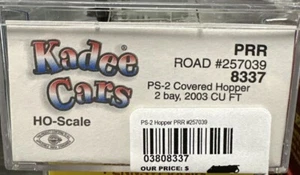 Kadee Cars HO RTR #8337 PS-2 2-Bay 2003 Cu Ft Covered Hopper PRR #257039 NIB - Picture 1 of 3