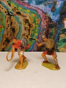 Elastolin Hausser 40mm Roman Lot10 Bought Germany ๐ฉ๐ช Origanal Paint Mint 1965 - Picture 1 of 4