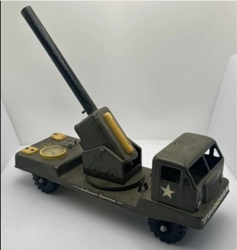 N-2400 Electronic Cannon Toy Truck 1950's Battery Op Vintage Nylint - Image 1 of 4