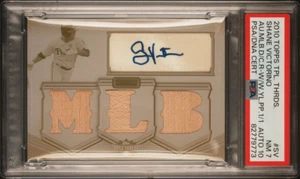 1/1! PSA 7 SHANE VICTORINO 2010 TRIPLE THREADS WHITE WHALE PRINTING PLATE AUTO - Bild 1 von 2