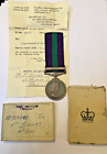 General Service Medal 1918-62 Clasp Malaya and Box - Spinks Royal Signals Leeds