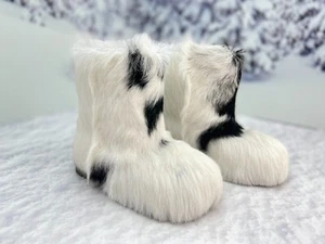 Botas de invierno de piel para niños botas de cabra botas de nieve mukluks para niños grandes - Imagen 1 de 16