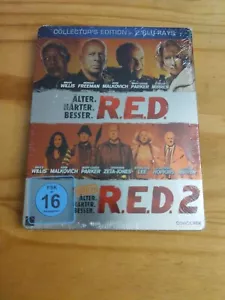 R.E.D. + R.E.D. 2 - Collector's Edition - 2 Blu-Rays RED - Steelbook - NEU & OVP - Bild 1 von 2
