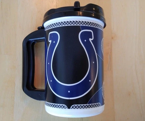 NFL Indianapolis Colts Insulated 20 Ounce Plastic Travel Mug Cover