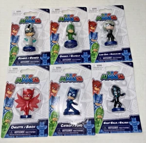 PJ Masks 2" Figuren 6 Stück Ninja Romeo Luna Girl Catboy Gekko Eule Kuchen - Bild 1 von 8