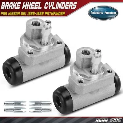 Cilindro de rueda de freno de tambor trasero izquierdo y derecho 2 piezas para Nissan D21 86-89 Pathfinder Foto 1 de 4