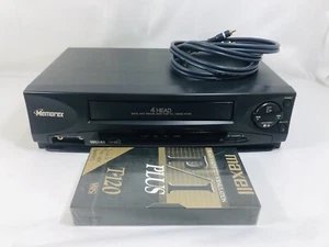 Memorex MVR2031 VHS VCR Tested Working W A/V Cable NO REMOTE + Sealed Blank Tape - Picture 1 of 15