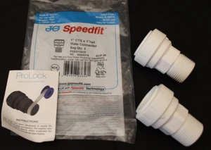 Adaptadores machos John Guest PSEI013628 - 1"" CTS x 1"" NPT - Lote de 2 - Imagen 1 de 4