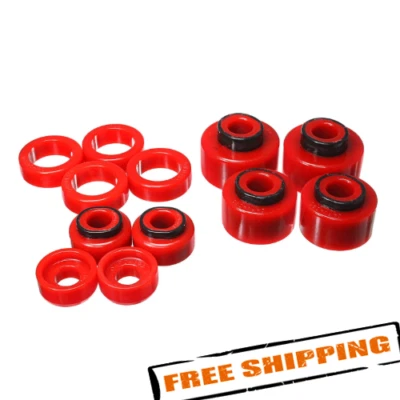 Bujes de montaje de radiador y carrocería roja Energy 4.4121R para Ford Super Duty 99-07 Foto 1 de 3