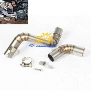 Exhaust Middle Link Tube Modified Connection Pipe For Duke 200 390 2012-2016 - Foto 1 di 8