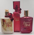 Bath & Body Works Forever Red Shower, Lotion & Spray Rare Red Bow Set