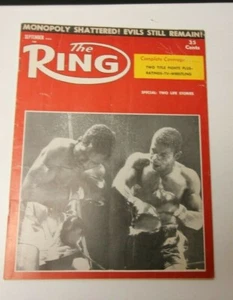 THE RING SEP 1957 FLOYD PATTERSON COVER BOXING MAGAZINE RARE COOL VINTAGE CONDIT - Picture 1 of 4