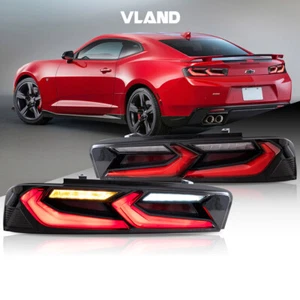 VLAND Red Lens LED Tail Lights For 2016-2018 Chevy Camaro w/Sequential - Bild 1 von 15
