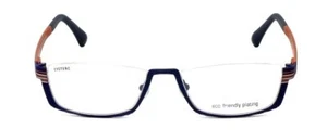 Eyefunc authentische halbrandlose Designer Lesebrille 591-90-52 mm blau&orange - Bild 1 von 5