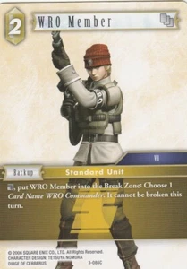 FINAL FANTASY TCG 1 X WRO MEMBER 3-085C - COMMUN N0T FOIL - EARTH - Picture 1 of 1
