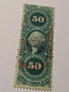 US STAMP REVENUE PROCESS SCOTT #R60C - Picture 1 of 2