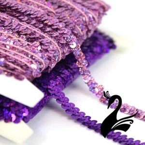 Sequin Trim - One (1) Row Elasticated Stretch Braid (Price per 1m) - Dance Co... - Picture 1 of 26