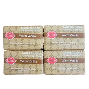 Lot of 4 Lume Warm Vanilla Natural Soap Face Body Plant Vegan Cruelty-Free 4 oz - Picture 1 of 7