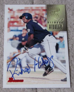 1997 Bowman Certified Blue Ink Autographs #CA38 Richard Hidalgo Auto