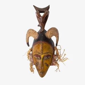 Vintage Polychrome Guro Mask - Picture 1 of 9