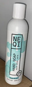 NEQI Hand Soap With Aloe Vera 8oz Bottle Brand New! Vegan. Paraben,Gluten Free - Picture 1 of 1