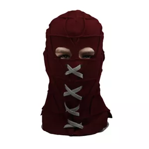 Cosplay BrightBurn Red Mask Kids Scary Horror Hood Halloween Mask Props Costume - Picture 1 of 12
