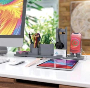 Atomi Magnetic Modular Desktop Organizer Dual USB - Magnetisch - Büro - Schlafsaal - Bild 1 von 6