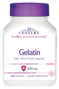 GELATIN 600MG CAP 100CT 21ST CENTURY - Picture 1 of 1
