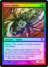 Giant Spider FOIL 10th Edition NM Green Common MAGIC GATHERING CARD ABUGames