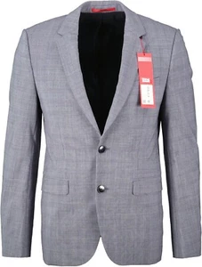 NEU! HUGO BOSS Astian184 Herren Sakko grau kariert Gr. 48 - Bild 1 von 8