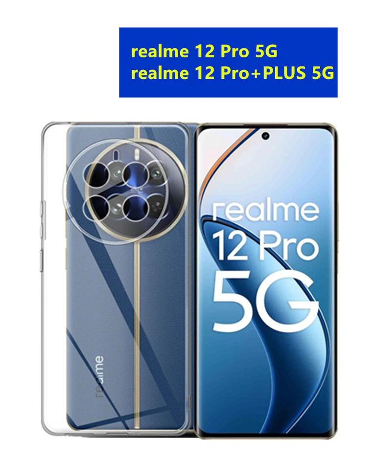 Cover Custodia Silicone TRASPARENTE  pre realme 12 Pro PLUS - Immagine 1 di 1