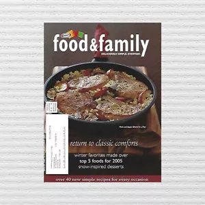 Vintage Y2K Kraft Food & Family Magazine Classic Comforts January 2005 - Picture 1 of 5