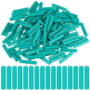 ✅ 200 Pcs Expanding Plastic Screw Anchors 1/4" Hole Green Plastic Anchors ✅ - Picture 1 of 3