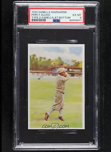1932-33 Sanella Margarine Handbuch des Sports Sanella Percy Alliss PSA 8 Rookie - Picture 1 of 2