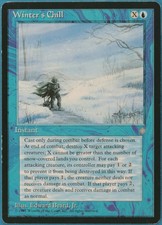 Winter's Chill Ice Age PLD Blue Rare MAGIC GATHERING CARD (ID# 214025) ABUGames