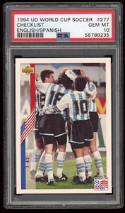 1994 Upper Deck World Cup - DIEGO MARADONA #277 - Argentina - PSA 10 - Picture 1 of 2