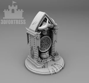 Altar compatible D&D miniature unpainted resin model 32 mm scale 3D Fortress - Picture 1 of 1